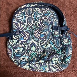 Vera Bradley Teal and Navy Paisley Backpack